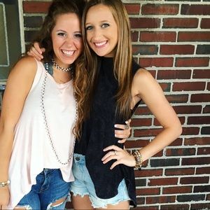 High-neck sleeveless top